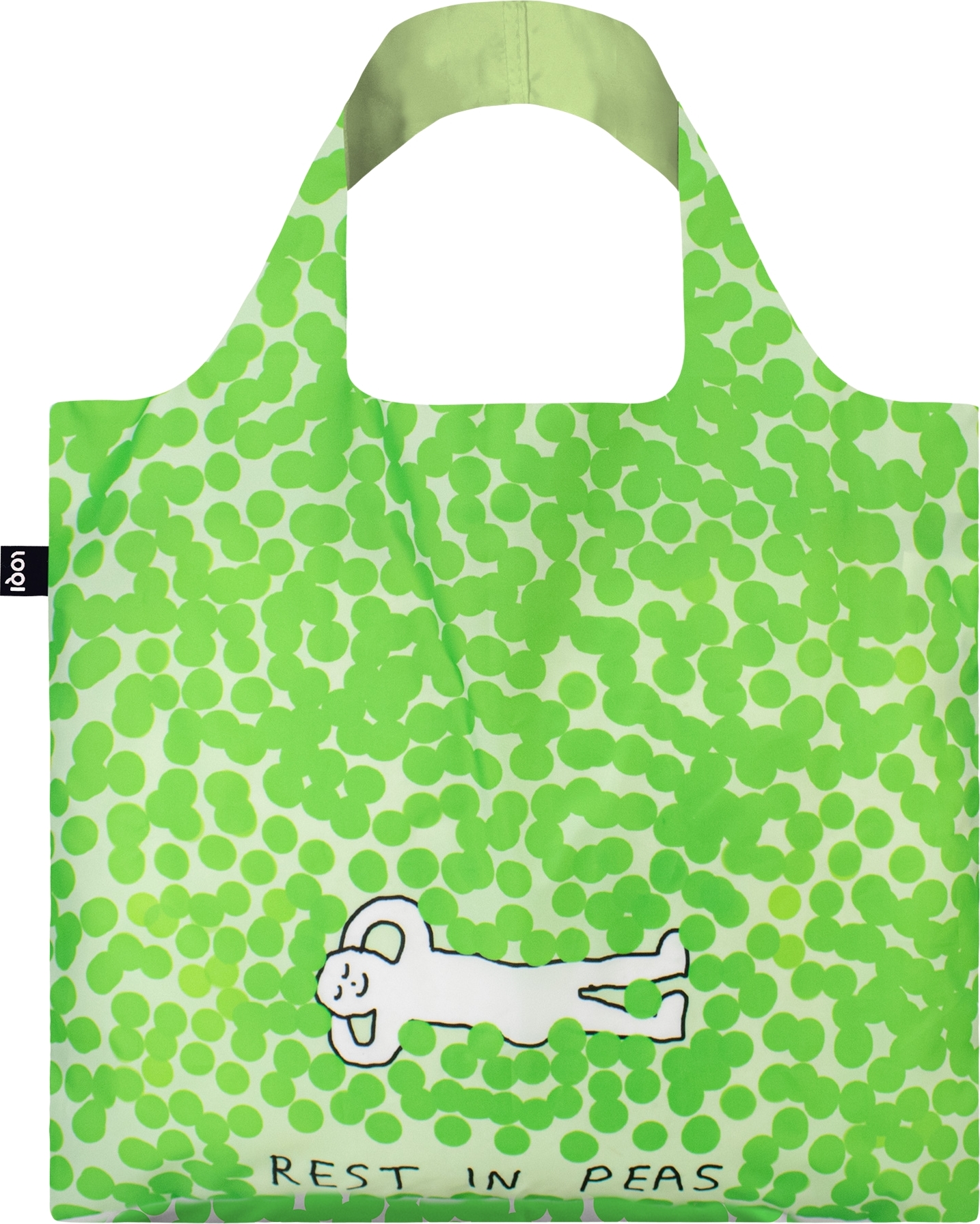 Einkaufstrolley, Einkaufstasche und Einkaufskörbe Loqi Artist Constant Bagel Therapy Rest In Peas Tasche Recycelt