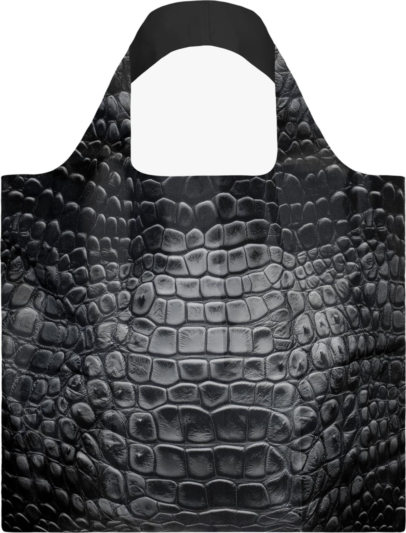 LOQI Artist Crocodile Tasche, schwarz, recycelt