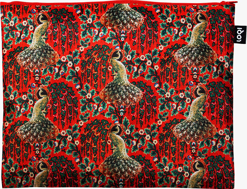 LOQI Artist Decorative Art Tapestry Toile de Jouy Peacock perdirbtos pakuotės, 3 vnt.