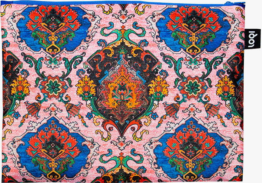 LOQI Artist Decorative Art Tapestry Toile de Jouy Peacock reciklirane torbice, 3 kom