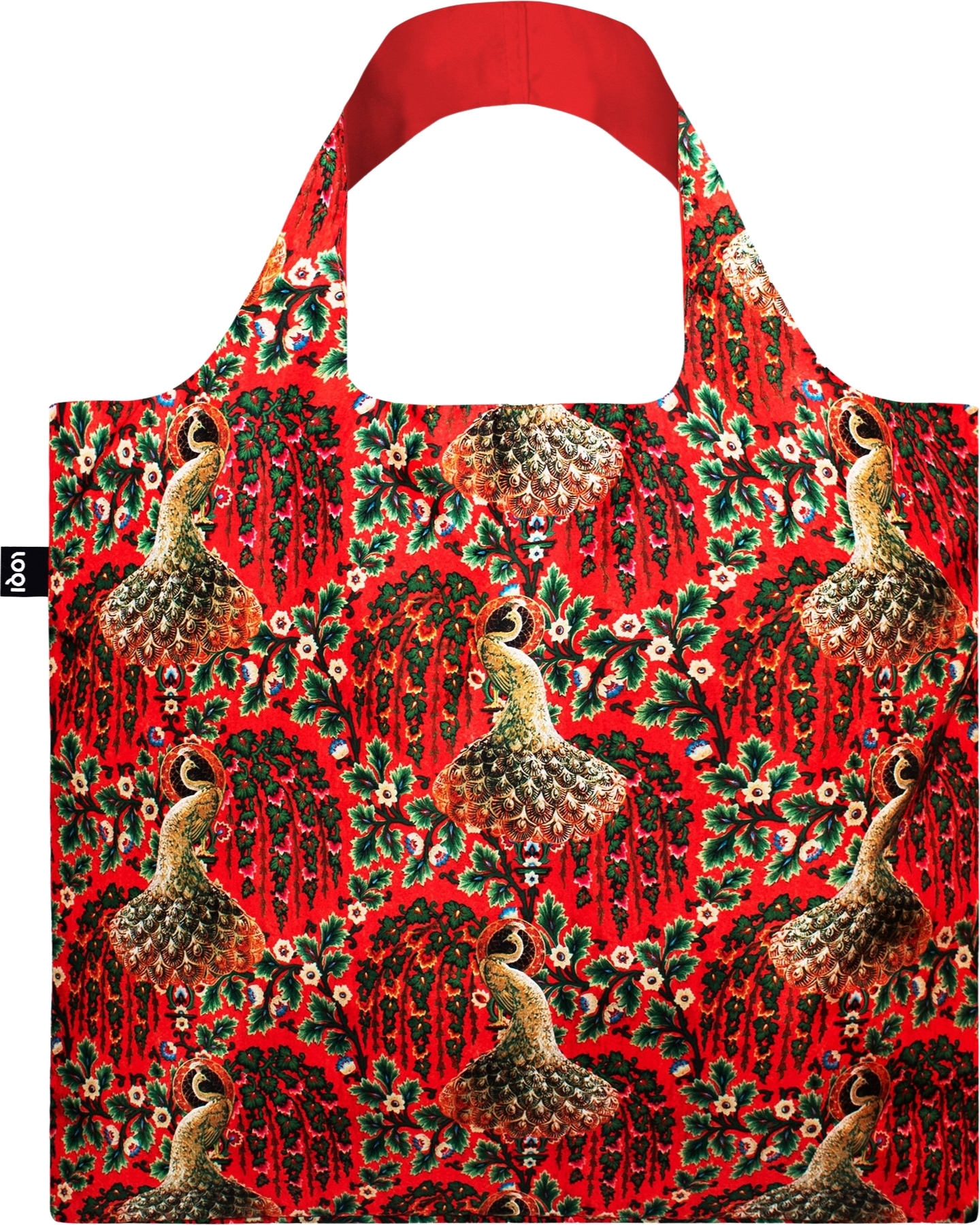 LOQI Artist Decorative Art Tasche Peacock Power aus recyceltem Material