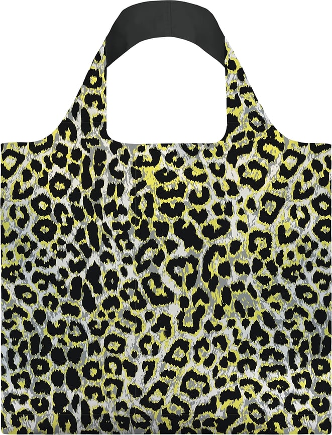 LOQI Artist Leopard Sunset korduvkasutatav kott, leopardimustriga
