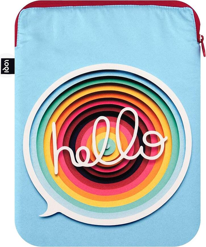 LOQI Artist Owen Gildersleeve Hello Housse pour Ordinateur Portable, en matière recyclée