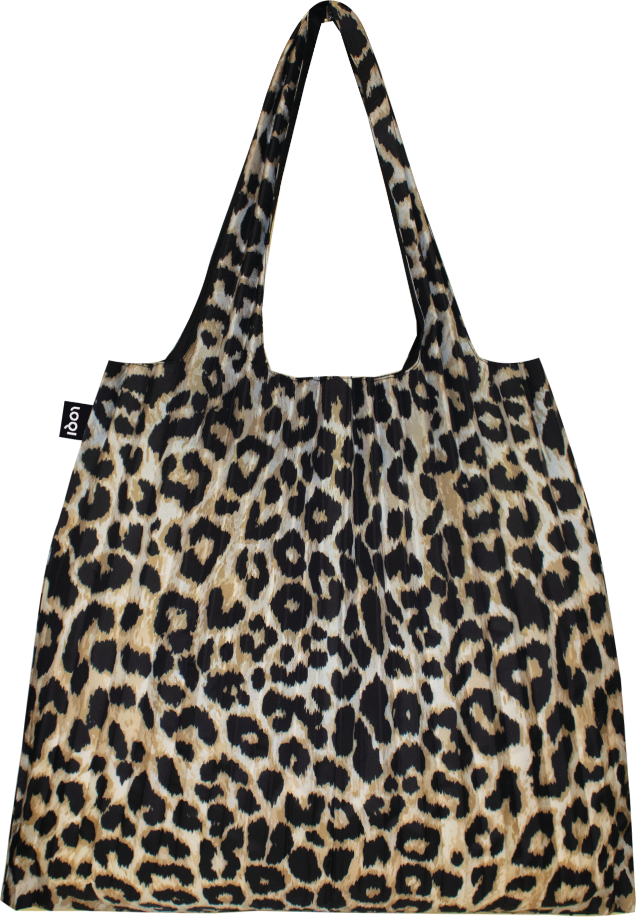 Einkaufstrolley, Einkaufstasche und Einkaufskörbe Loqi Artist Pleated Leopard Dusk Tasche, Recycelt