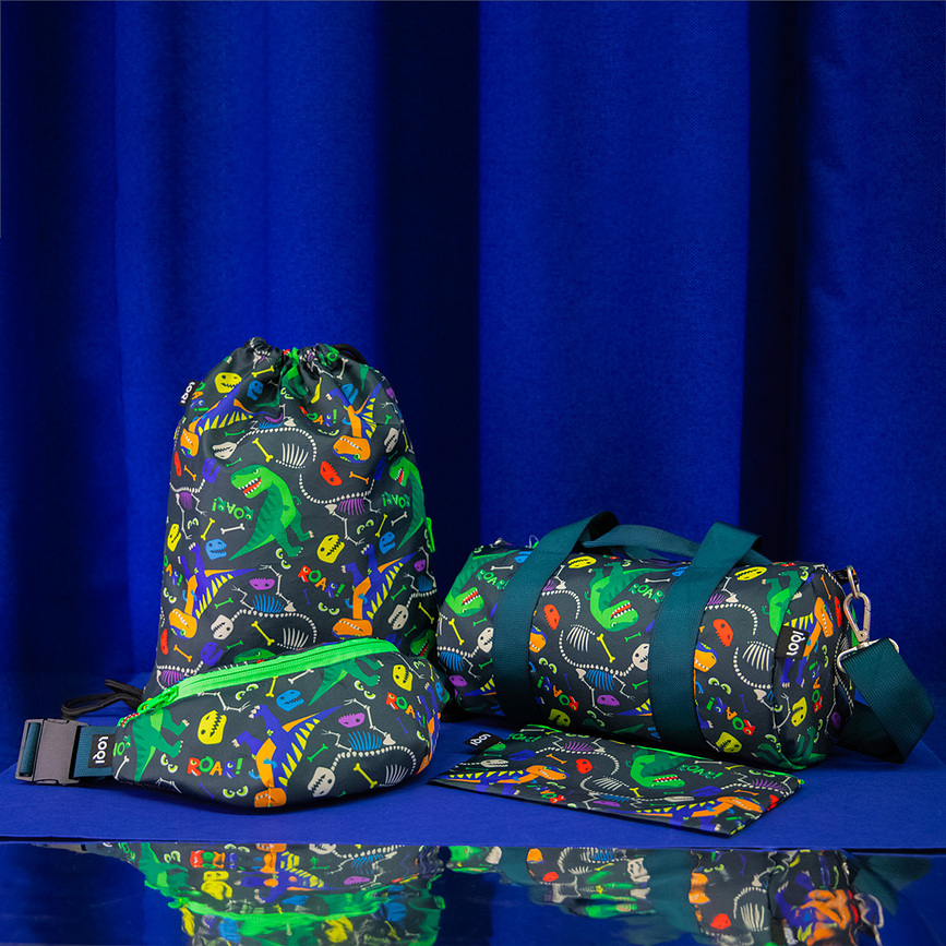 LOQI Artist Space Pochette mini, motif Ufo, en matière recyclée