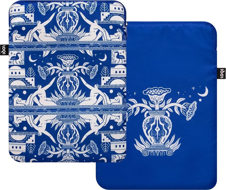 LOQI Artist Pomme Chan Housse pour Ordinateur Portable, Motif floral thaïlandais, en matériaux recyclés