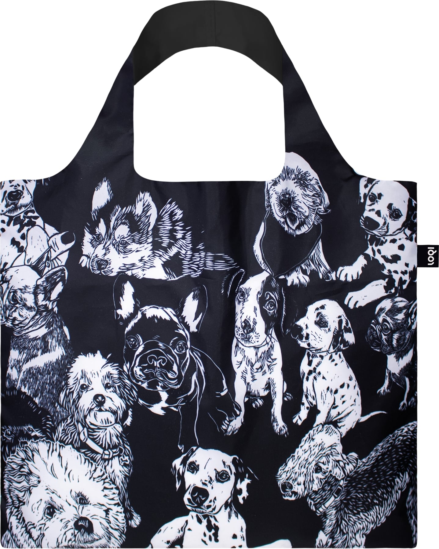 Loqi Artist Red Poppy Bee Tasche Hunde recycelt