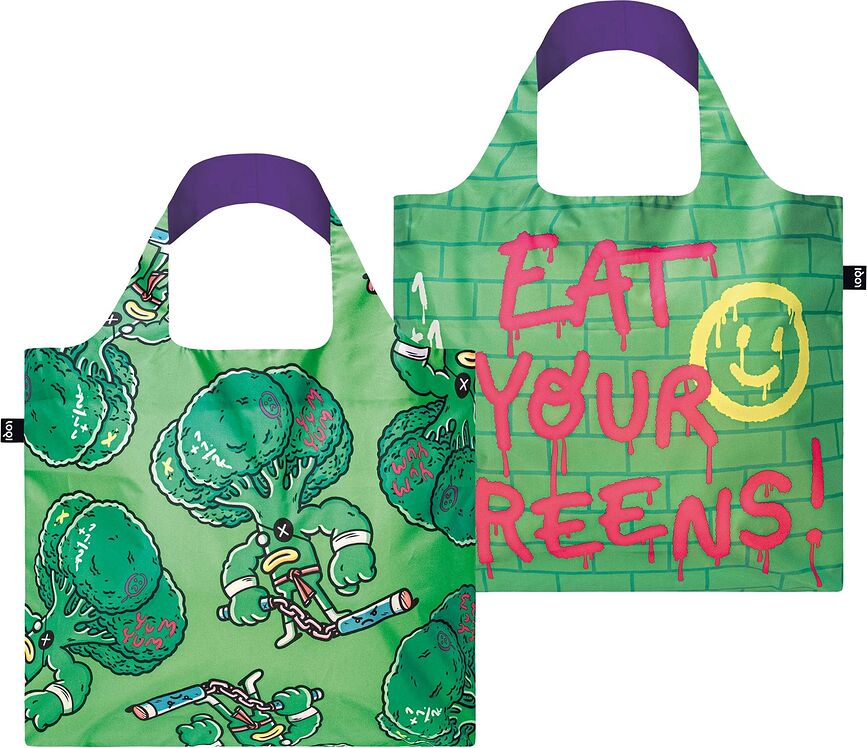 LOQI Artist Stephen Cheetham Sac de courses, motif Chats, en matériau recyclé