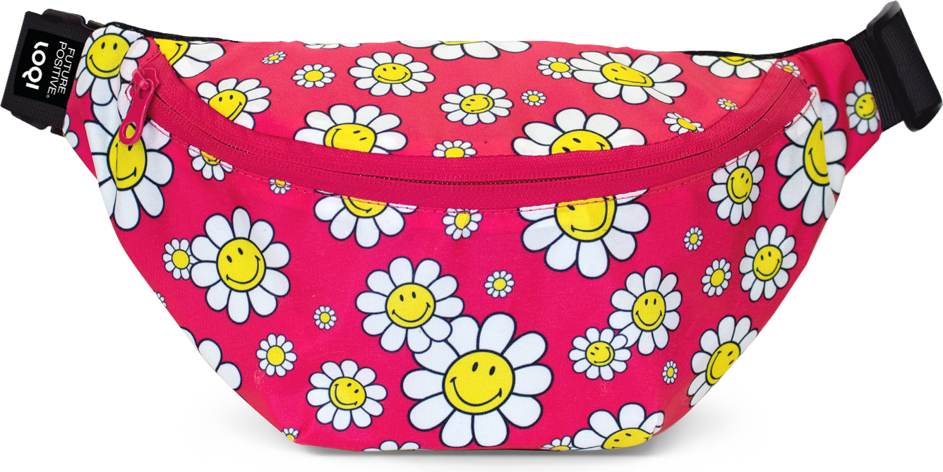 Reisetaschen und -koffer Loqi Artist Smiley Flowers Raspberry Tasche, Recycelt