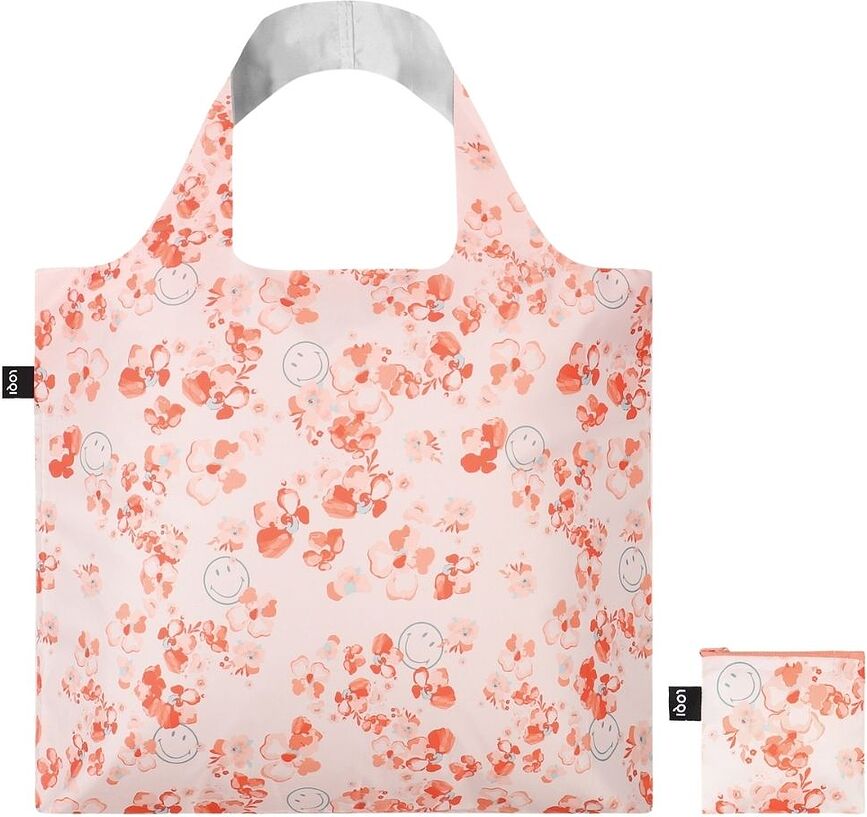 LOQI Artist Smiley Sac Shopping, à motif géométrique, en matière recyclée