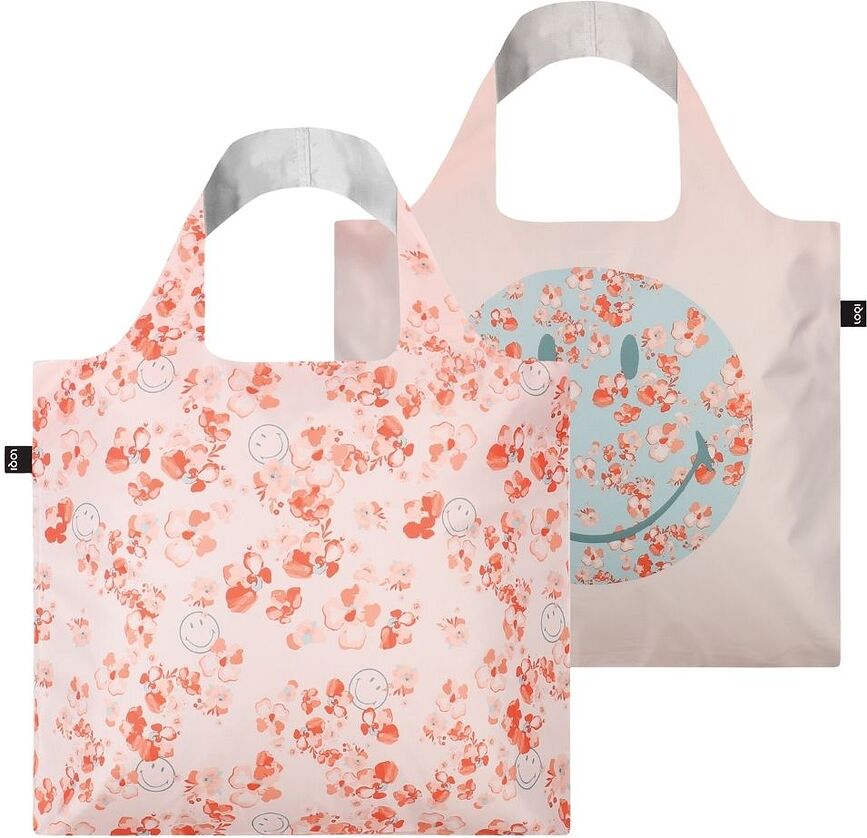 LOQI Artist Smiley Sac Shopping, à motif géométrique, en matière recyclée