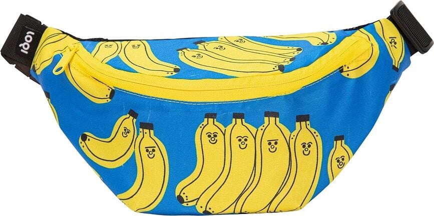 Loqi Artist Tess Smith-Roberts Bad Bananas Unterarmtasche recycelt