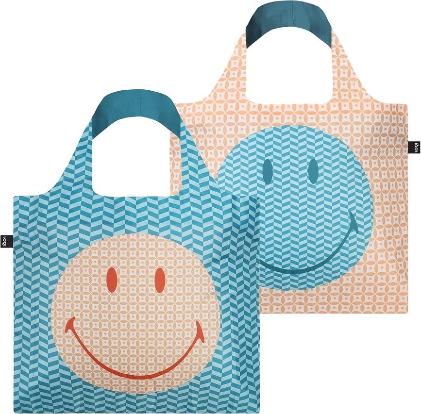LOQI Artist Smiley Torba reciklirana s geometrijskim uzorkom