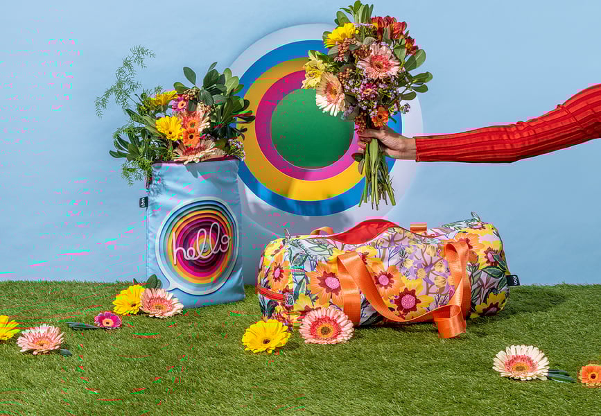 LOQI Artist Tess Smith-Roberts Τσάντα Dog Walking, ανακυκλωμένη