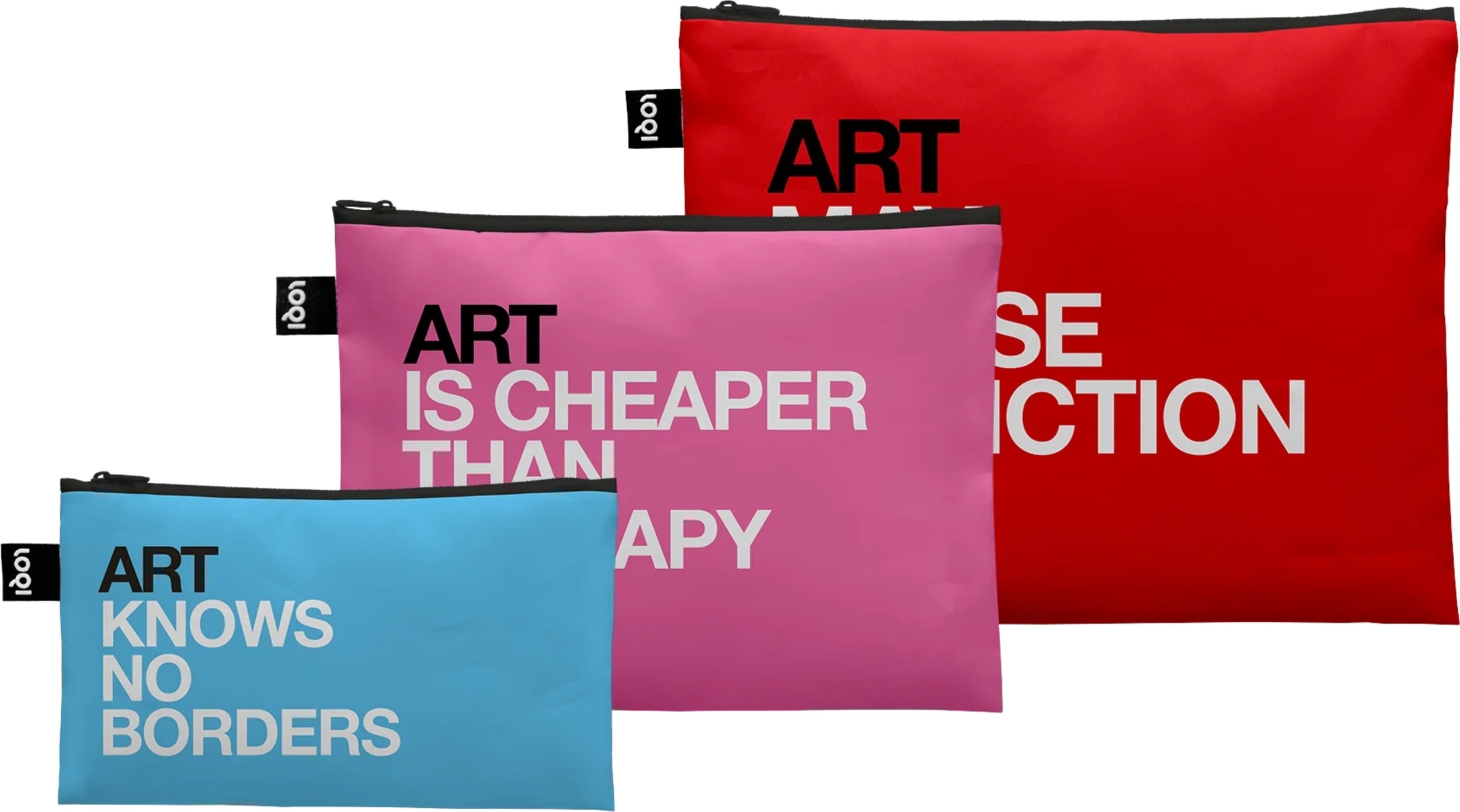 LOQI CiCLO Artist Side Effects Art Knows No Borders Taschen, 3 St.