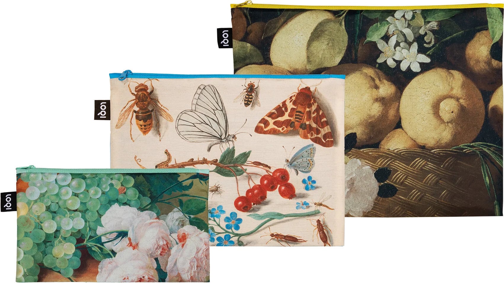 LOQI CiCLO Museum De Zurbarán, Van Kessel, Von Huysum Still Life Taschen, 3 St.
