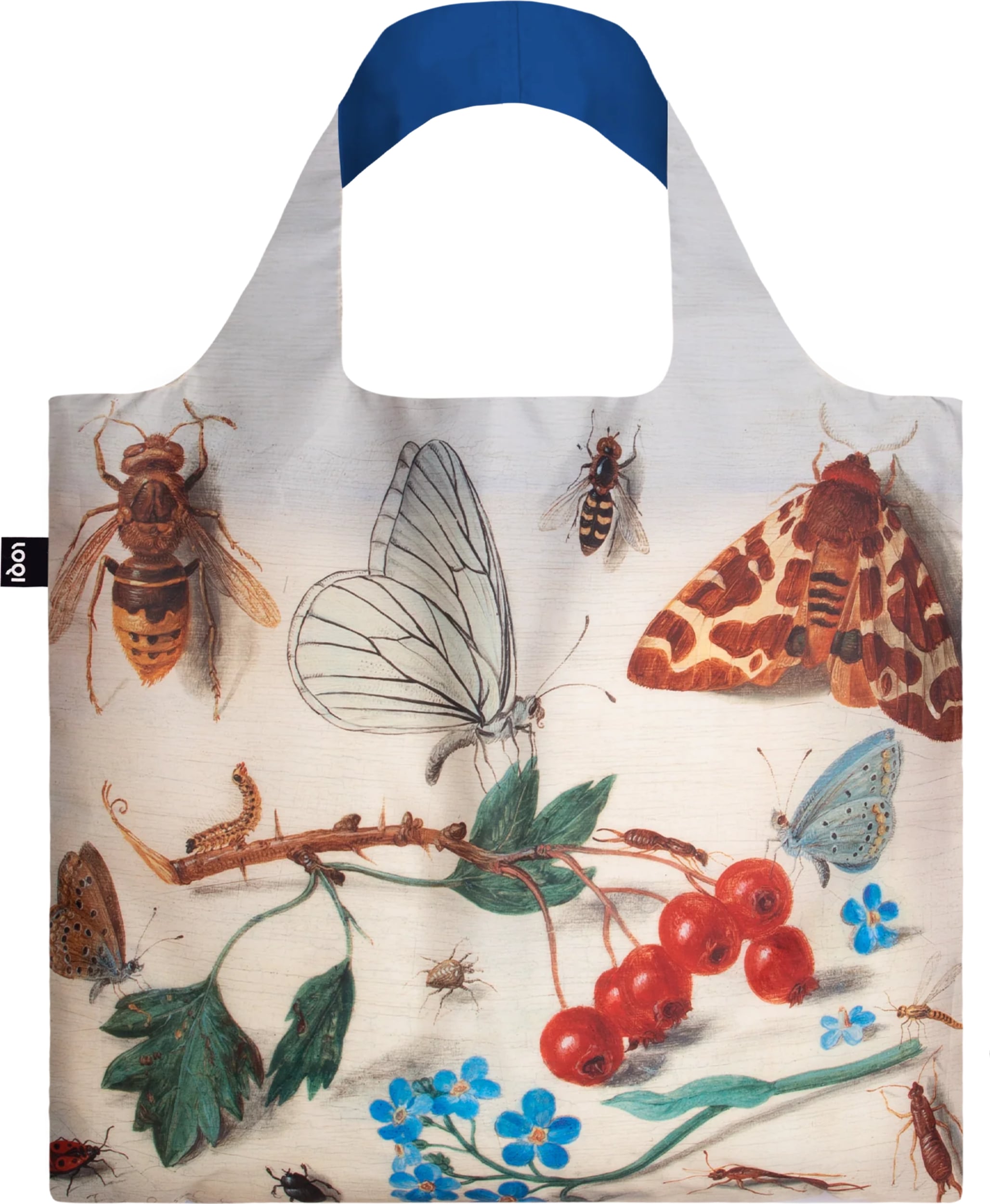 LOQI CiCLO Museum Jan Van Kessel The Elder Two Paintings of Insects and Flowers Tasche