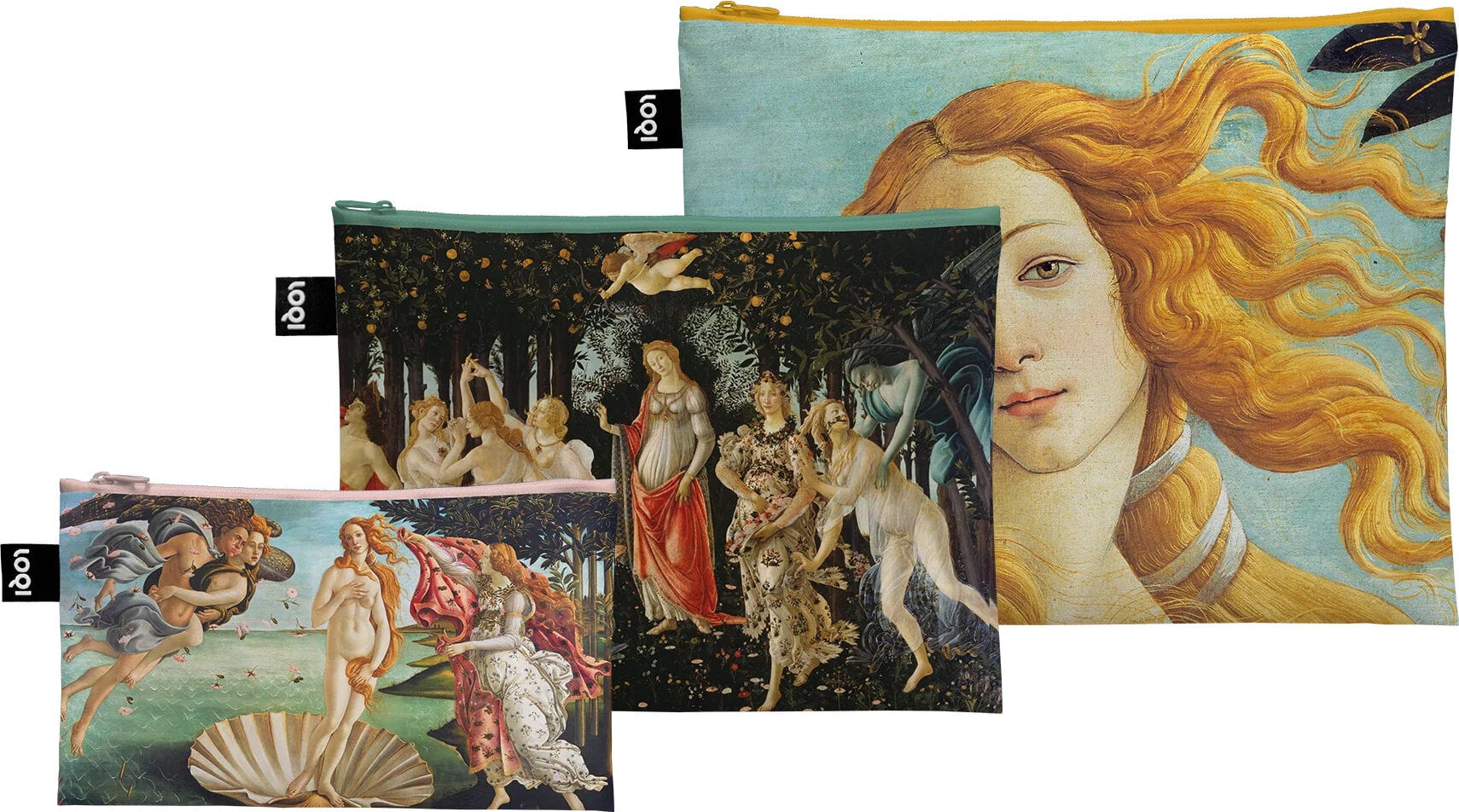 LOQI CiCLO Museum Sandro Botticelli Portrait of Venus, Spring, Birth of Venus Taschen, 3 St.