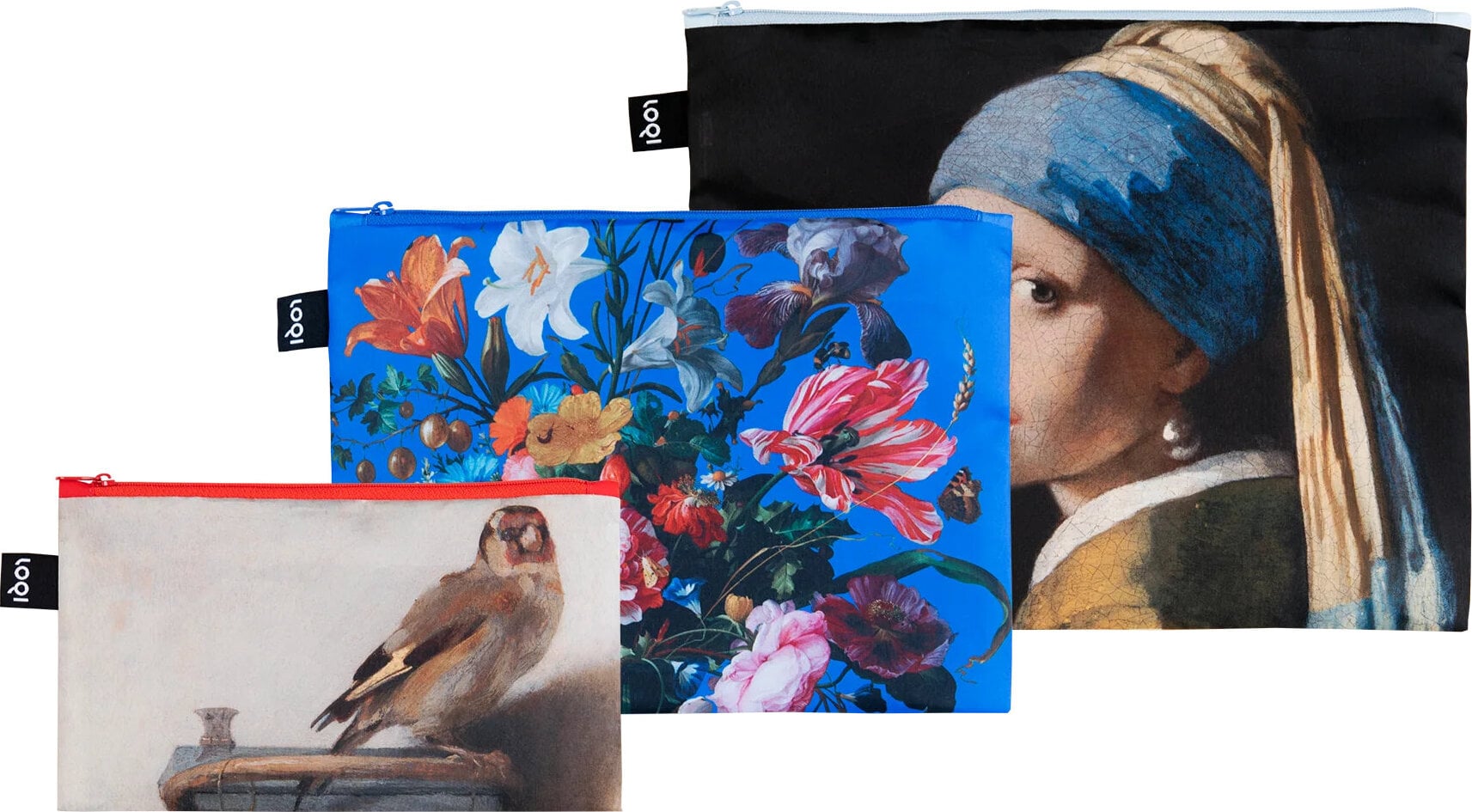 LOQI CiCLO Museum Vermeer, De Heem, Fabritius Mauritshuis Taschen, 3 St.