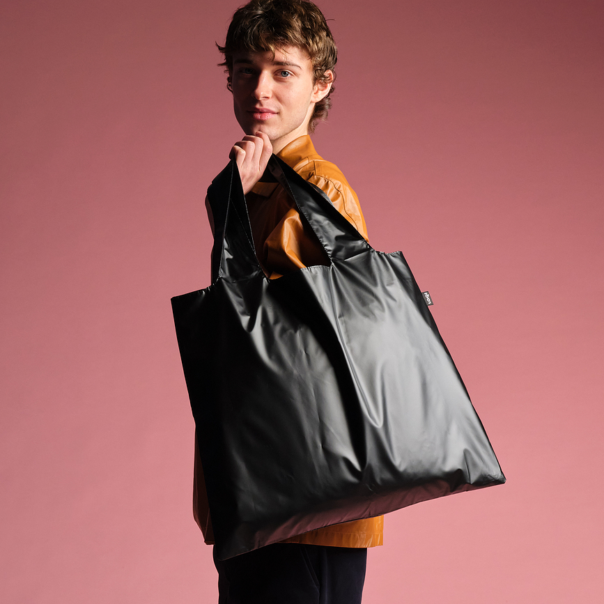 LOQI Fashion Metallic Torba, črna