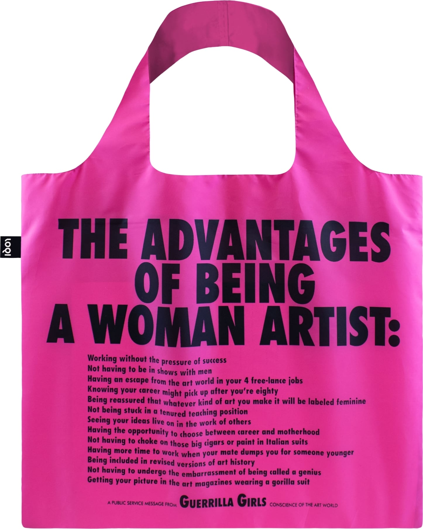 Loqi Guerrilla Girls The Advantages Of Being A Woman Tasche recycelt