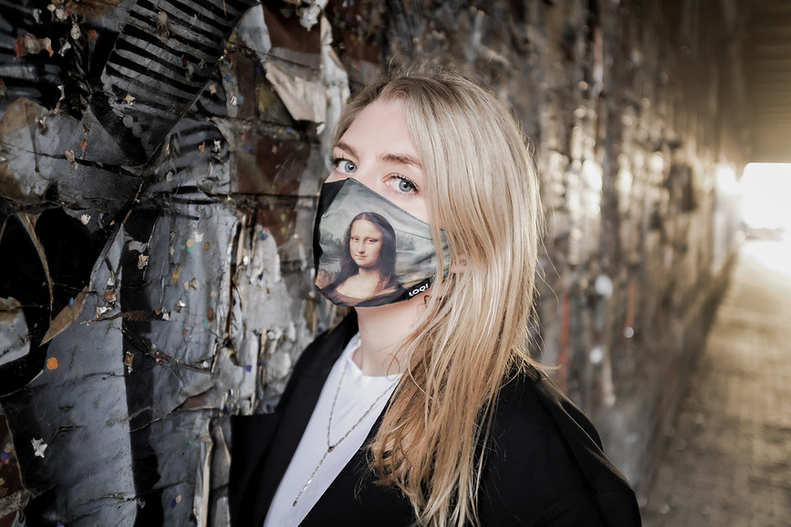 LOQI Masque de Protection, motif Katsushika Hokusai La Grande Vague