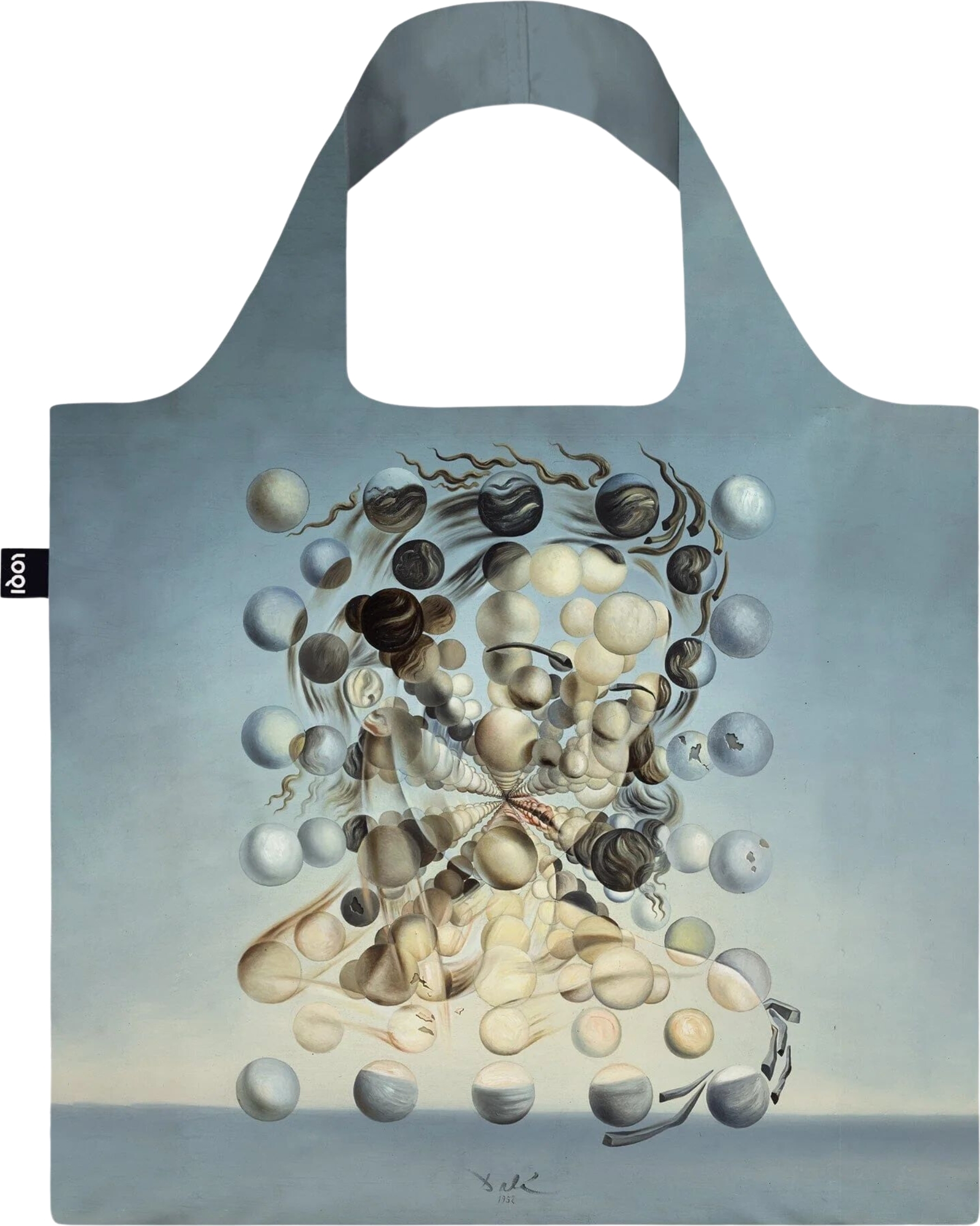Loqi Museum Dalí Galatea of the Spheres Tasche recycelt