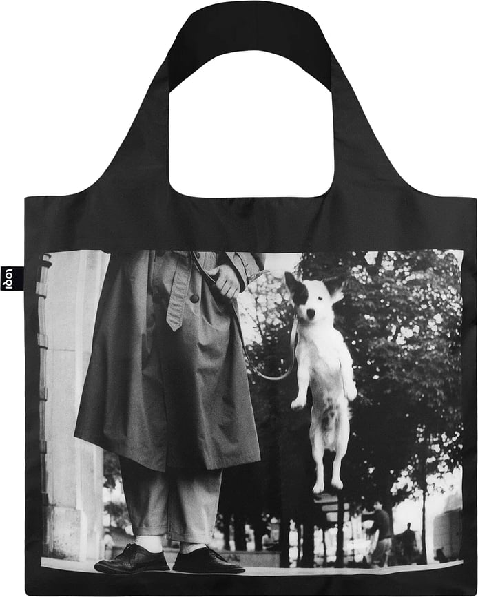 Loqi Museum Elliott Erwitt Dog Jumping Tasche recycelt