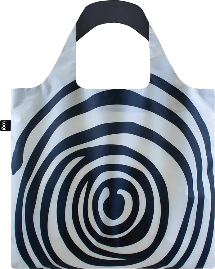 Loqi Museum Louise Bourgeois Spirals Tasche schwarz recycelt