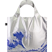 Loqi Museum Metallic Katsushika Hokusai The Great Wave Bag silver