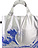 LOQI Museum Metallic Katsushika Hokusai The Great Wave Torba, srebrna