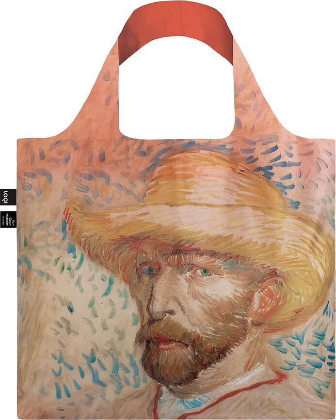 LOQI Museum Sac de courses, motif Vincent van Gogh "Autoportrait au chapeau de paille"