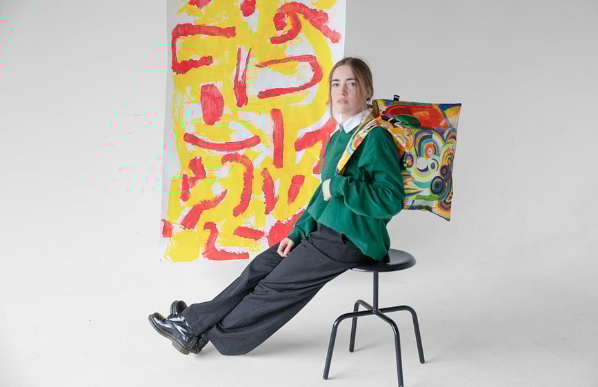 LOQI Museum Sac, motif Vincent van Gogh Iris, recyclé