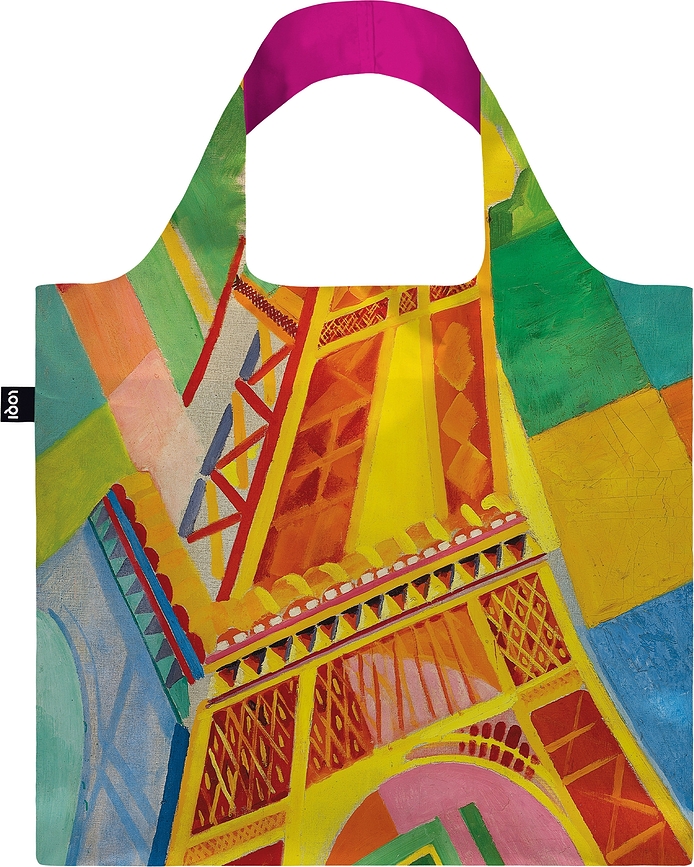 LOQI Museum Sac motif Robert Delaunay Tour Eiffel, recyclé
