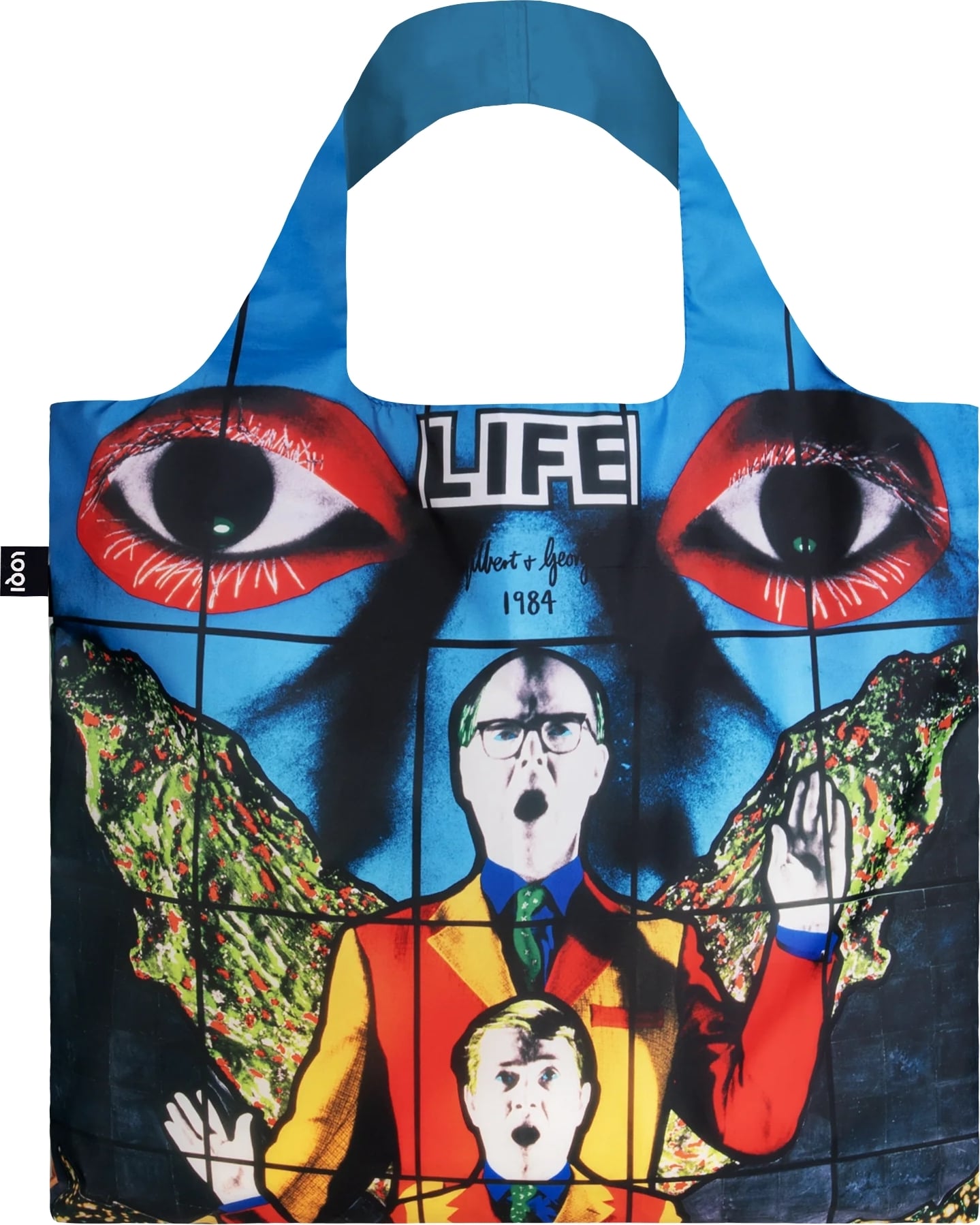 LOQI Museum Tasche Gilbert & George Death Hope Life Fear aus recyceltem Material