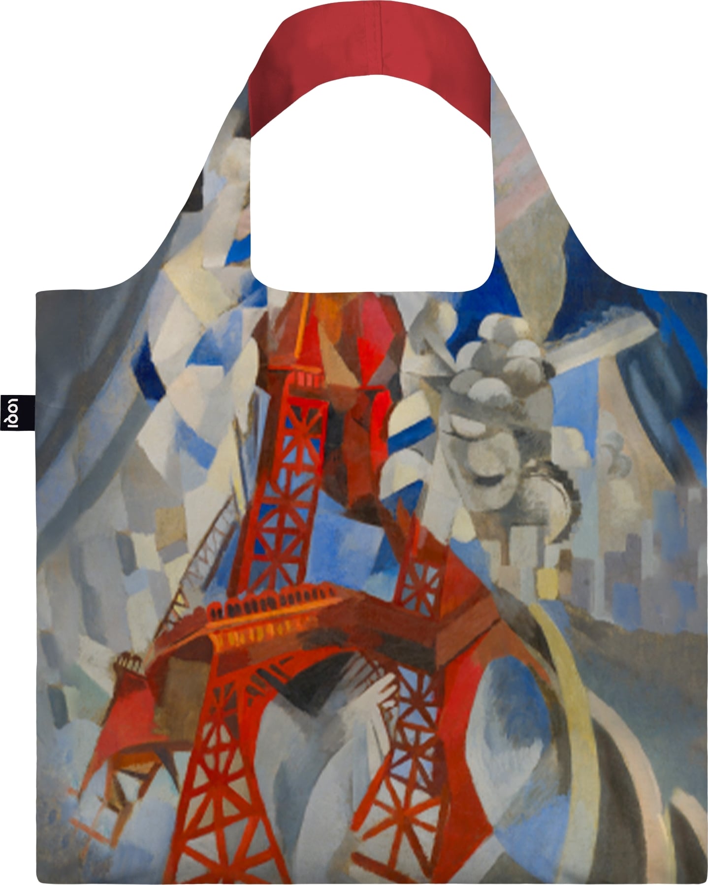 LOQI Museum Tasche Robert Delaunay Red Eiffel Tower aus recyceltem Material