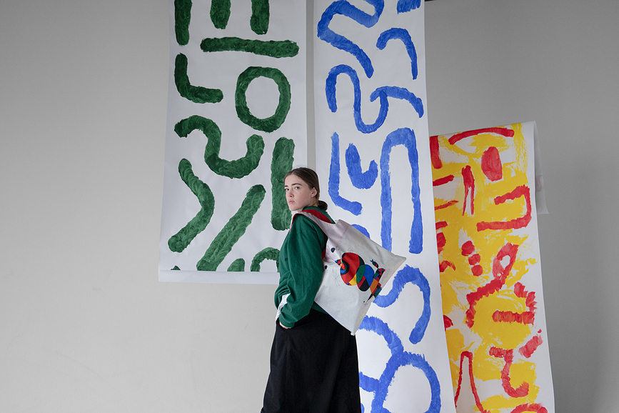 LOQI Museum Torba Vincent van Gogh Irisi reciklirana