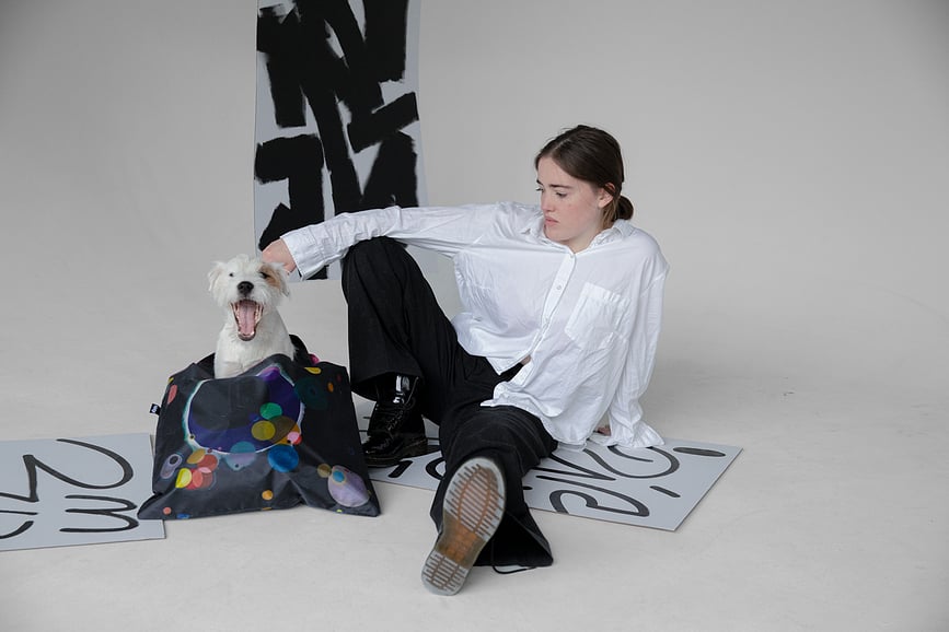 LOQI Museum Τσάντα, Rachel Ruysch Νεκρή Φύση με Λουλούδια σε Μαρμάρινη Επιφάνεια, ανακυκλωμένη