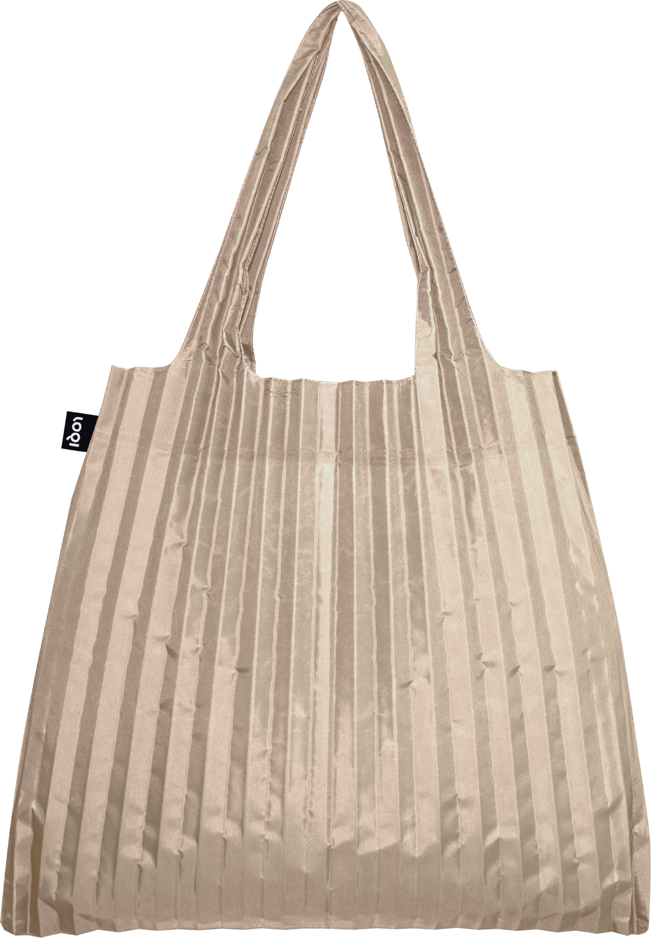 Einkaufstrolley, Einkaufstasche und Einkaufskörbe Loqi Plissierte Tasche, Creme