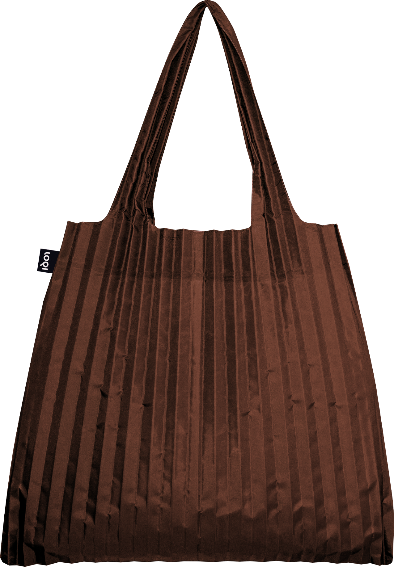 Einkaufstrolley, Einkaufstasche und Einkaufskörbe Loqi Plissierte Tasche, Kakao