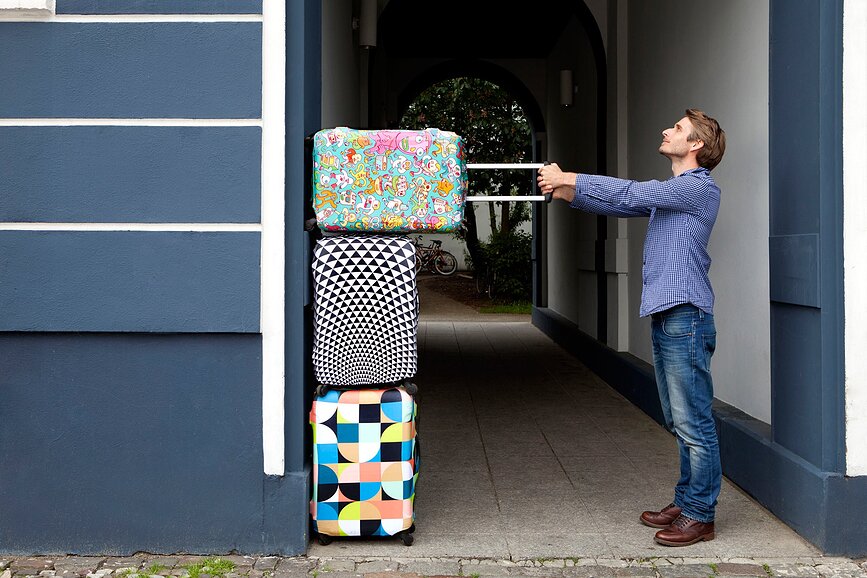 Loqi Celeste Wallaert Night Night Suitcase cover
