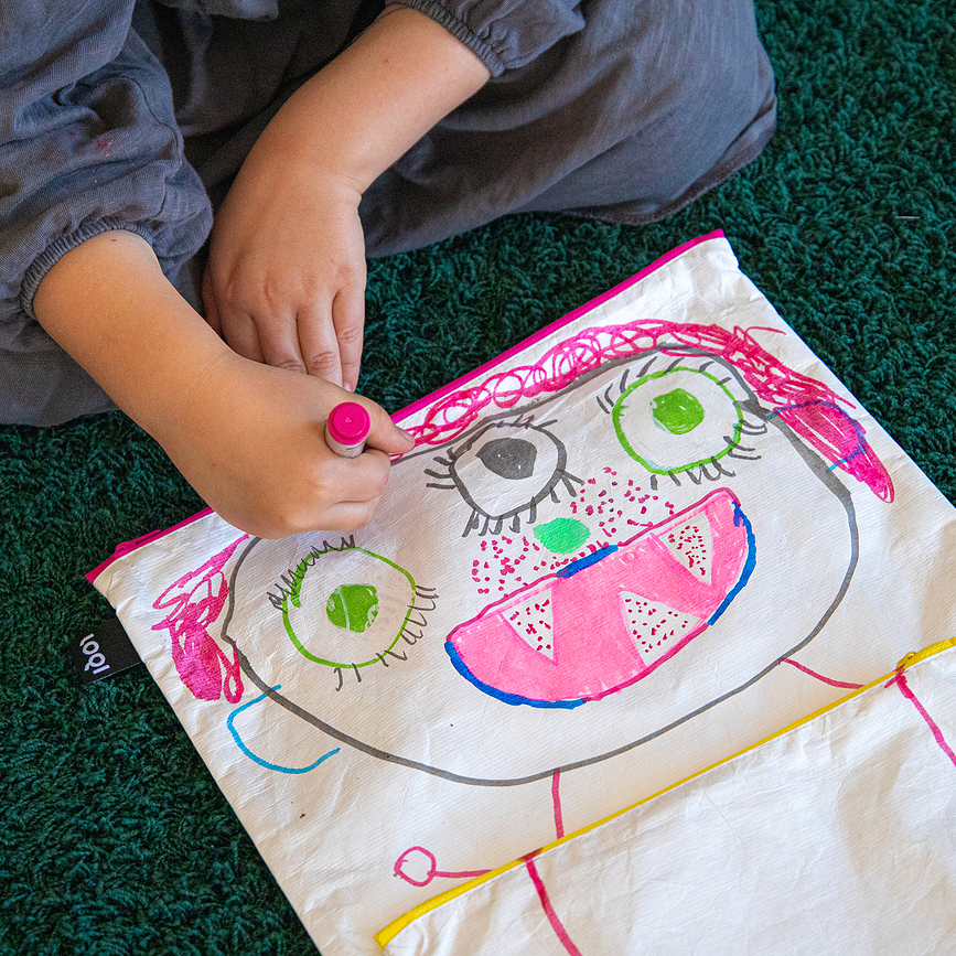 LOQI Θήκες Tyvek, Neon, 3 τμχ