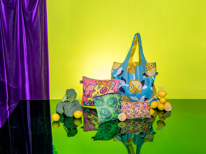 LOQI Torba reciklirana motiv Stephen Cheetham Cats