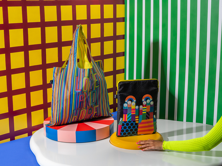 LOQI Torba reciklirana motiv Stephen Cheetham Cats