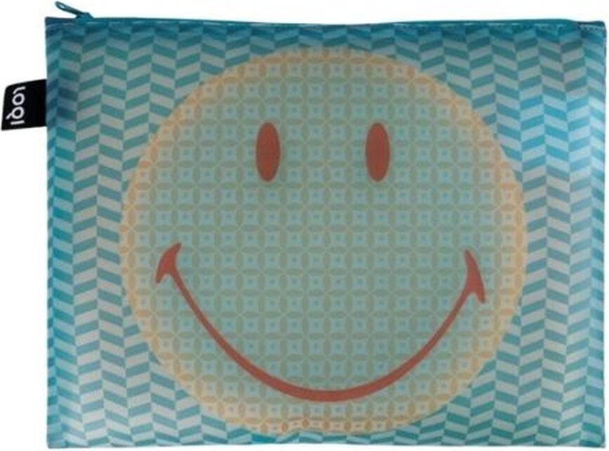 LOQI Torbe prozirne Smiley uzorak 3 kom.