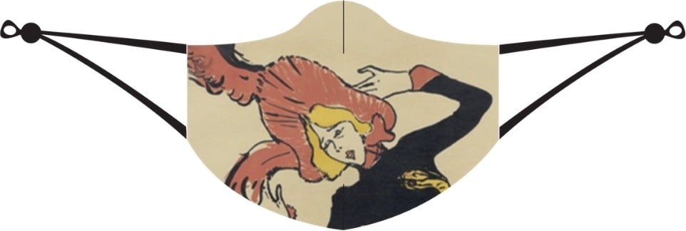 Loqi Toulouse Lautrec Jane Avril Schutzmaske