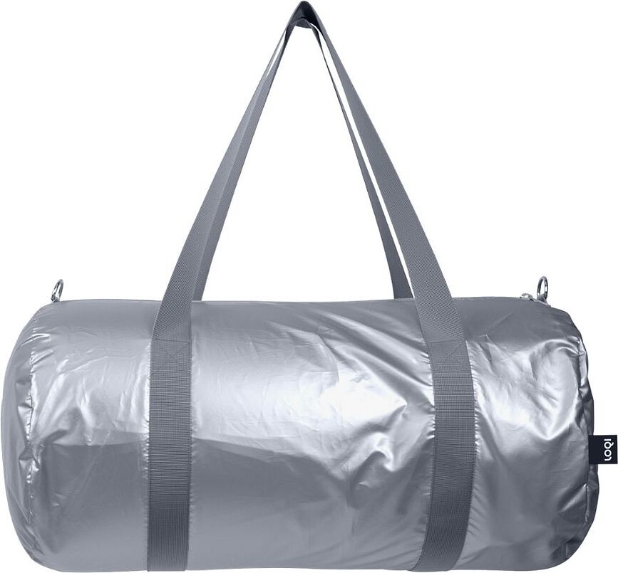 LOQI Τσάντα Weekender, μεταλλική, ασημί