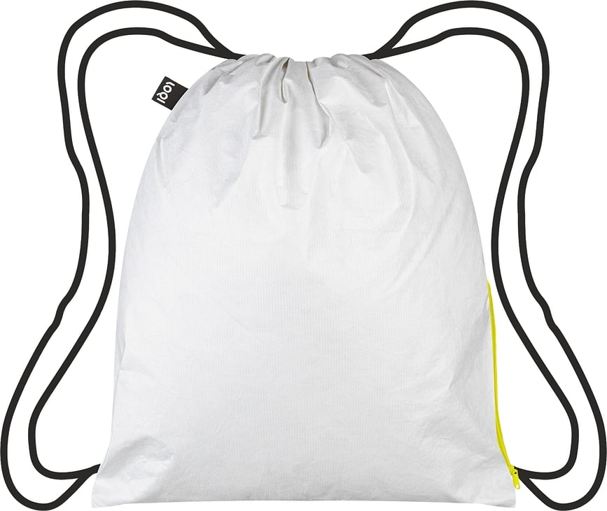 Loqi Tyvek Neon Rucksack weiß-gelb