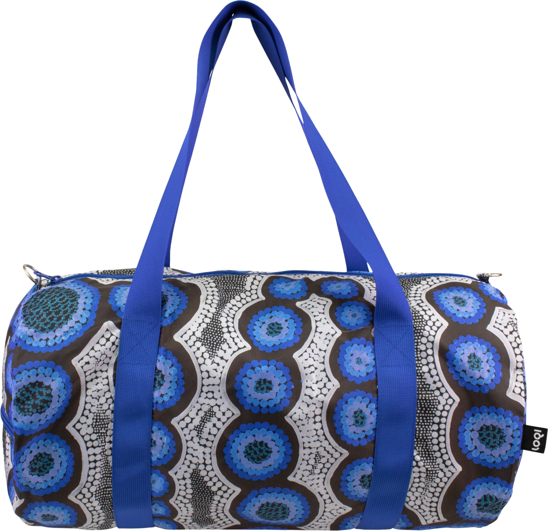 Reisetaschen und -koffer Loqi Weekender Artist Kirsten Nangala Egan Water Dreaming Tasche Blau Recycelt
