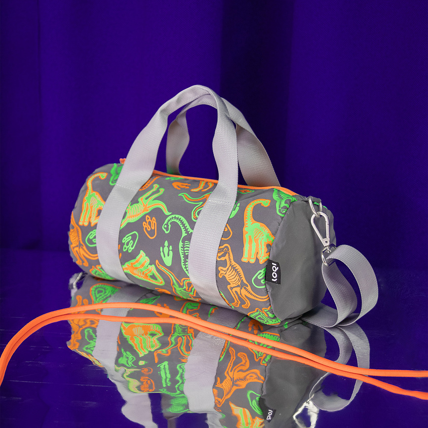 LOQI Weekender Classic Art mini Torba, z odsevno prevleko